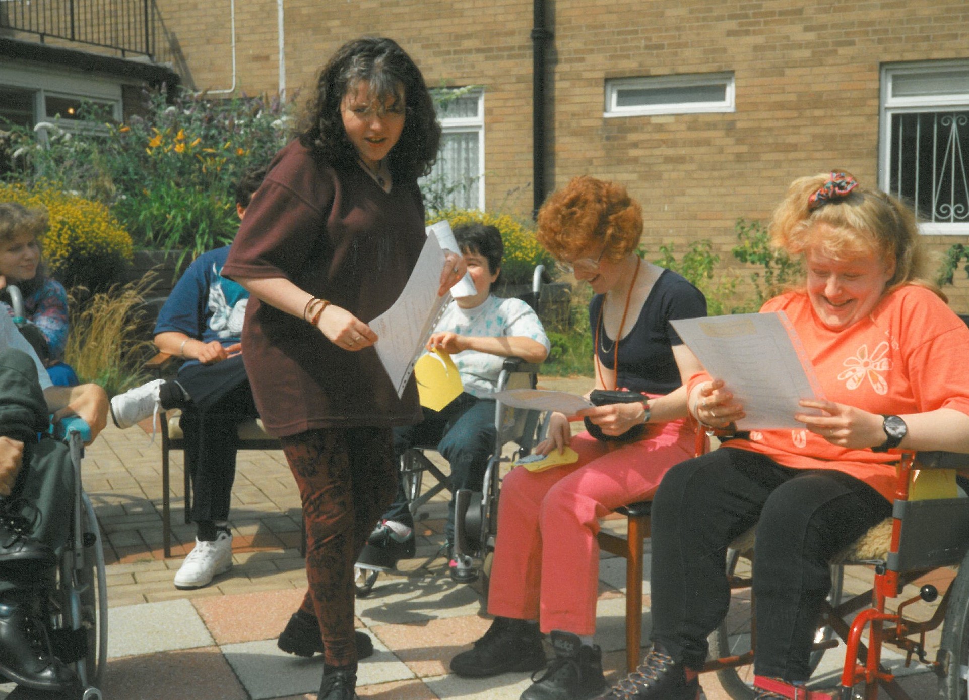 Alison Blake with Young Disabled People, 1995