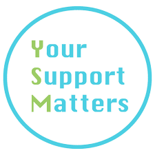 Your Support matter's Logo encompassed in a blue circle.